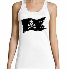 Musculosa Deportiva Bandera Piratas Del Caribe