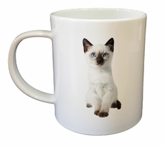 Taza Gato Siames Sentado Cute - comprar online