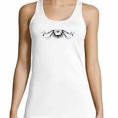 Musculosa Deportiva Tattoo Corazon Con Lazos Art