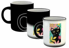 Taza Gato Negro Pintura Black Cat en internet