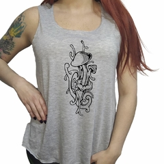 Musculosa Tattoo Tallos Hongos Art