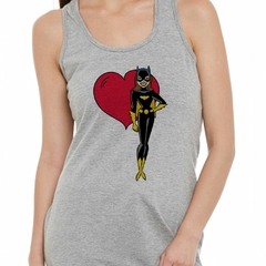 Musculosa Deportiva Batman Y Batichica Amor Corazon M2 - comprar online