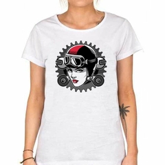 Remera Mujer Herramientas Casco Anteojos - tienda online