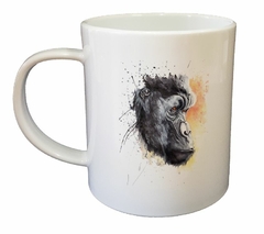 Taza Gorila Mono Cara Arte Colores - comprar online