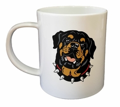 Taza Rottweiler Feliz Con Collar M2 - comprar online