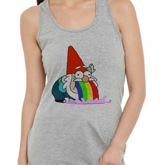 Musculosa Deportiva Gravity Falls Duende Gnomo Arcoiris Color - comprar online