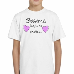 Remera Besame Luego Te Explico - comprar online