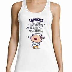 Musculosa Deportiva La Musica Me Sale Mas Barata Que Ir