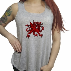 Musculosa Dragon Heraldico Rojo Salvaje