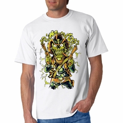 Remera Skull Smoke With Guns Warrior War en internet