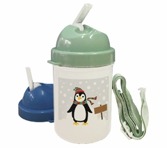 Cantimplora Pinguino Con Bufanda Nieve Art