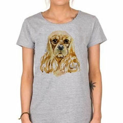 Remera Perro Cocker Sacando La Lengua - TiendaCubik