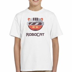 Remera Robocat Robot Gato Animal - TiendaCubik