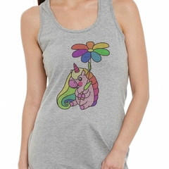 Musculosa Deportiva Unicorn Pig Rosa Colores Dibujo