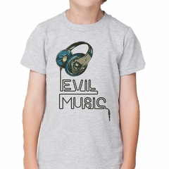 Imagen de Remera Auriculares Con Cara Malvada Evil Music