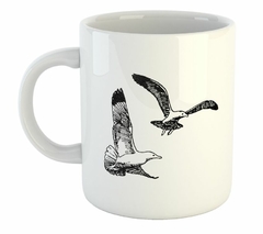 Taza Gaviotas Volando Dibujo Art