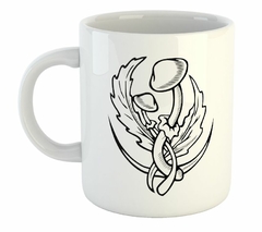 Taza Tattoo Hongo Hojas Art