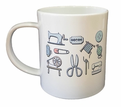 Taza Coser Herramientas Maquina Hilo Tijera - comprar online