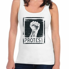 Musculosa Deportiva Protesta Manifestacion Marcha Puño Poder