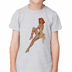 Remera Pin Up Girl Mujer Woman Colorada en internet