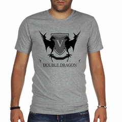 Remera Double Dragon Escudo Vector Doble Art en internet