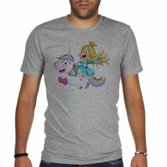 Remera Princesa Montando Un Unicornio M3 - comprar online