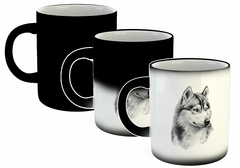 Taza Husky Siberiano Dibujo Art en internet