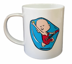 Taza Bebe Rockero Con Guitarra En La Panza - comprar online