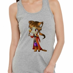 Musculosa Deportiva Pop Art Anime Llama Gato