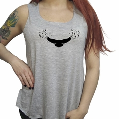 Musculosa Cuervo Volando Vector