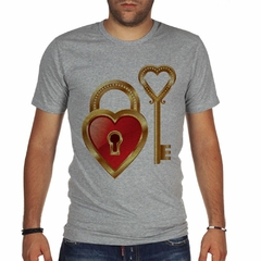 Remera Lock And Key Llave Candado Diseño Dibujo #3 - TiendaCubik