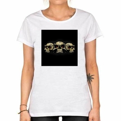 Remera Skulls Dark Calaveras Juntas - tienda online