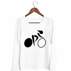 Remera Manga Larga Ciclismo Bicicleta Deporte Color Negro