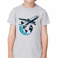 Imagen de Remera Avion World Plane Viajar Cielo