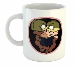 Taza Bebes Gemelos Leyendo En La Panza