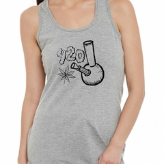 Musculosa Deportiva Cannabis Bong Chala 420