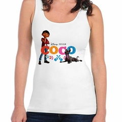 Musculosa Deportiva Coco Disney Dibujos Animados Perro