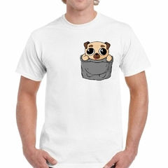 Imagen de Remera Pug Chiquito En El Bolsillo