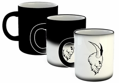 Imagen de Taza Skull Face Cuernos Dark