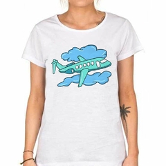 Remera Avion Plane Nube Cielo Viaje Travel - comprar online