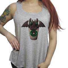 Musculosa Chimuelo Dragon Cafe Verde Alas