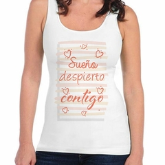 Musculosa Deportiva Sueño Despierto Contigo Corazon