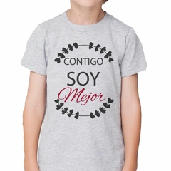 Remera Contigo Soy Mejor