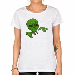 Imagen de Remera Alien Fumando Marihuana Cannabis M2