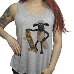 Musculosa Shaun The Sheep Oveja Patineta