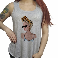 Musculosa Chica Girl Dama Lente Estilo Rostro Boca