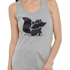 Musculosa Deportiva Mapache Raccoon Diseño Dibujo - comprar online