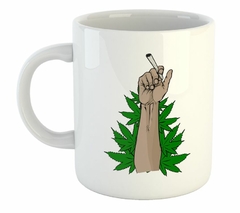 Taza Hoja Cannabis Cigarrillo