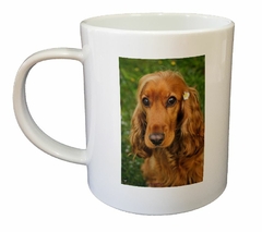 Taza Perro Cocker Con Una Flor - comprar online