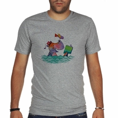 Remera Hipopotamo Libro Ave Agua Mar - TiendaCubik